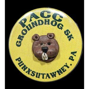 PACC Groundhog 5K Punxsutawney PA 3D Button